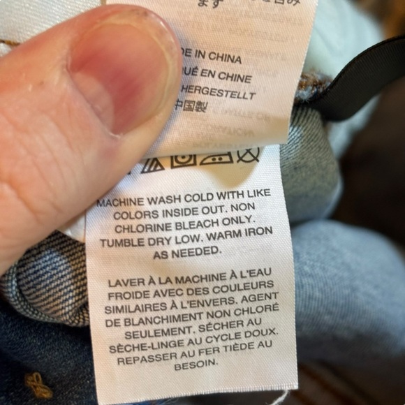 EUC Madewell Women’s High-rise Demi-Boot Distressed Crop Jeans – Sz 26 - Picture 14 of 16